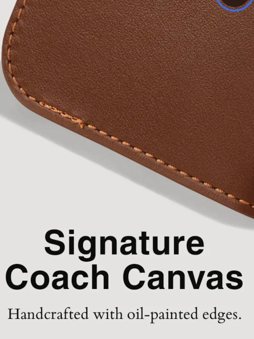 COACH Brown Folio Case for 2024 iPhone